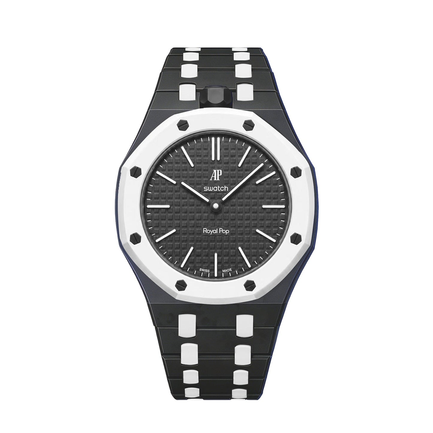 Oak Pop Exclusive Black And White Bioceramic Strap