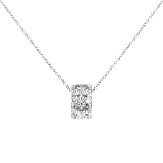 [Topon Jewelry]PARENTESI NECKLACE SILVER DIAMOND