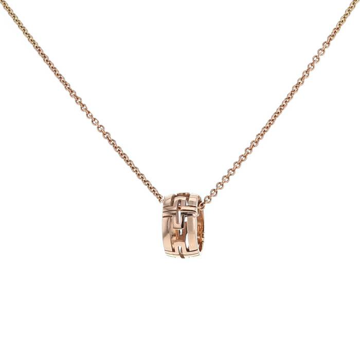 [Topon Jewelry]PARENTESI NECKLACE PINK GOLD