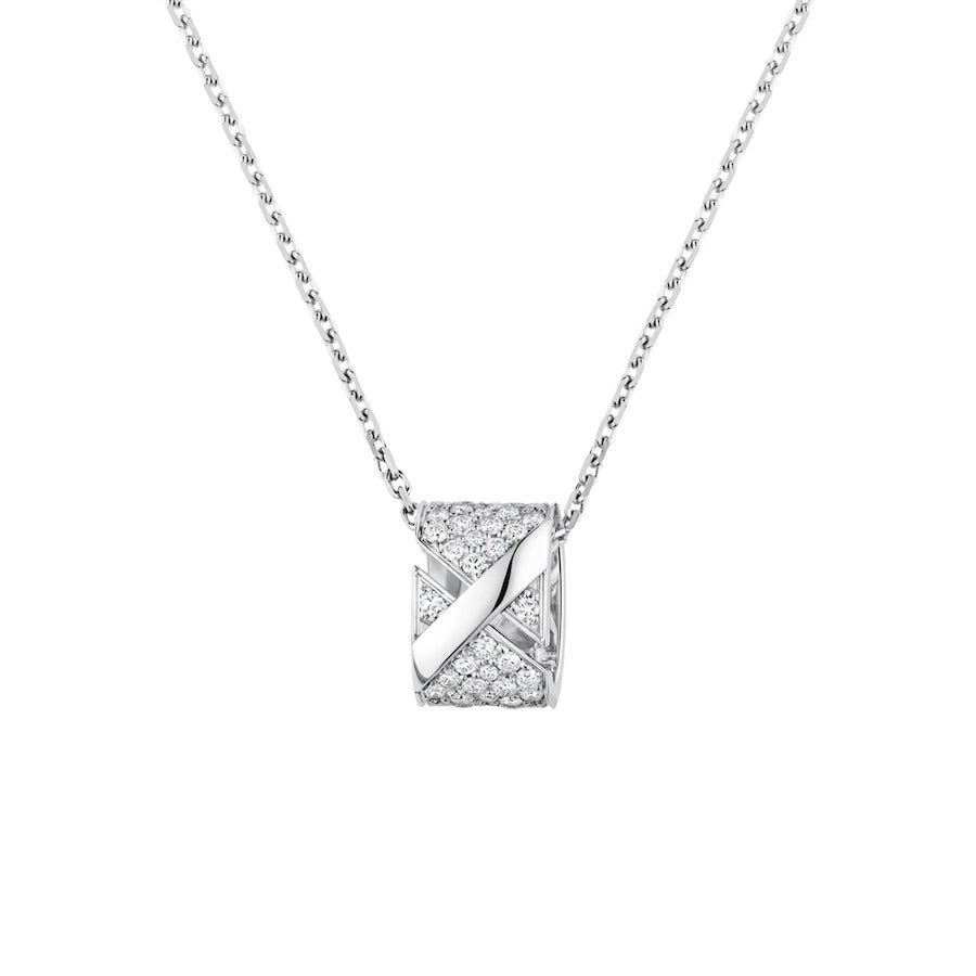 [Topon Jewelry]LIENS EVIDENCE DIAMOND PAVED NECKLACE