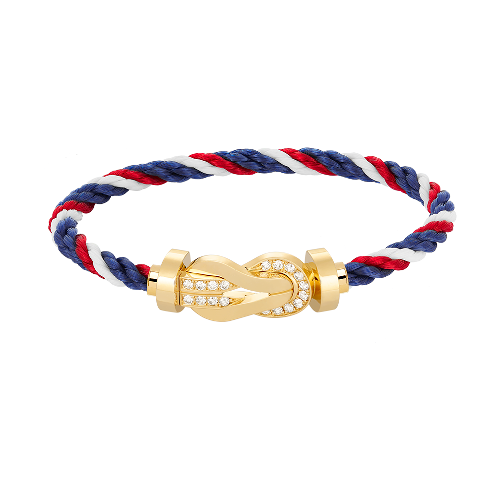 [Topon]CHANCE LARGE 8 FIGURE BUCKLE HALF DIAMOND BRACELET GOLD