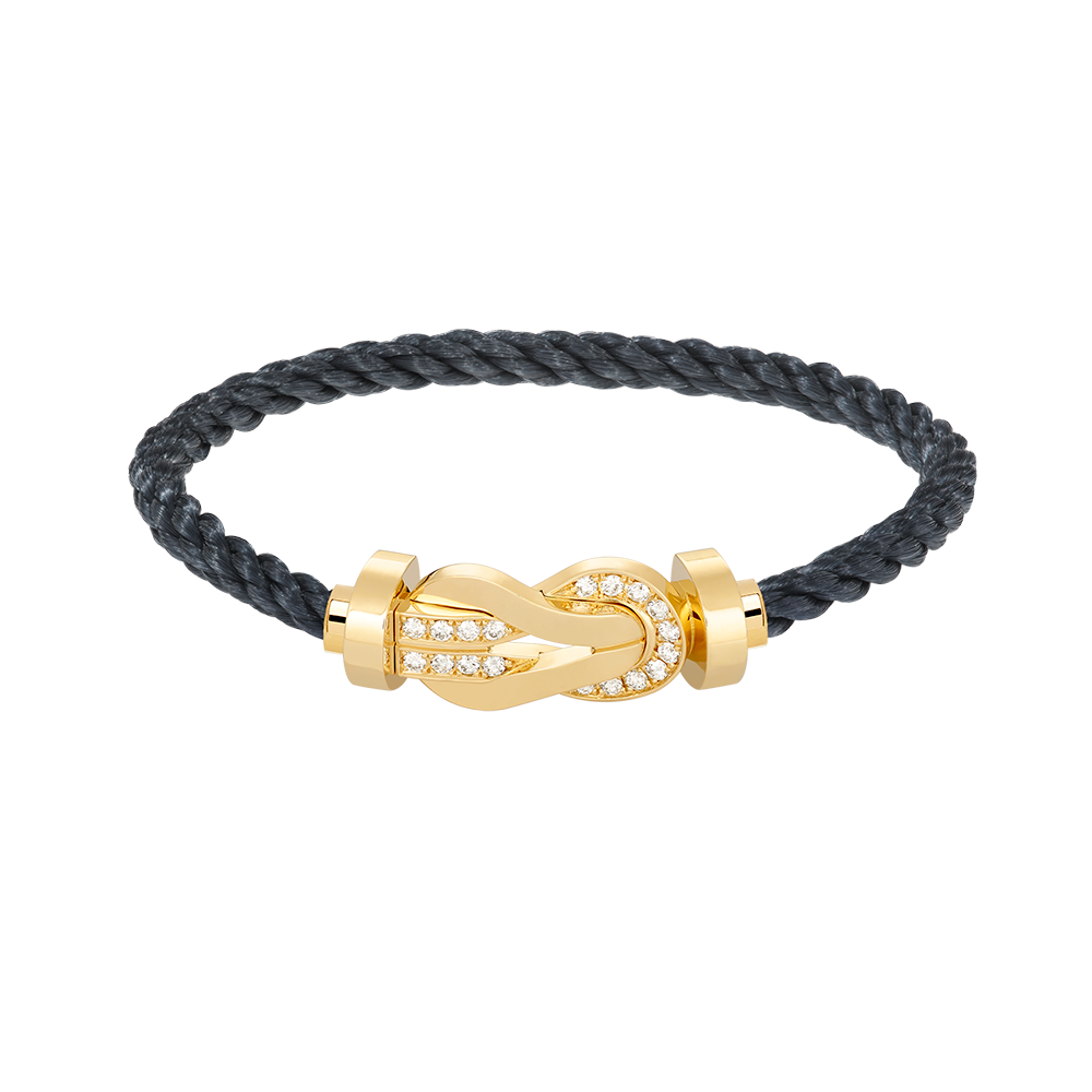 [Topon Jewelry]CHANCE LARGE 8 FIGURE BUCKLE HALF DIAMOND BRACELET GOLD