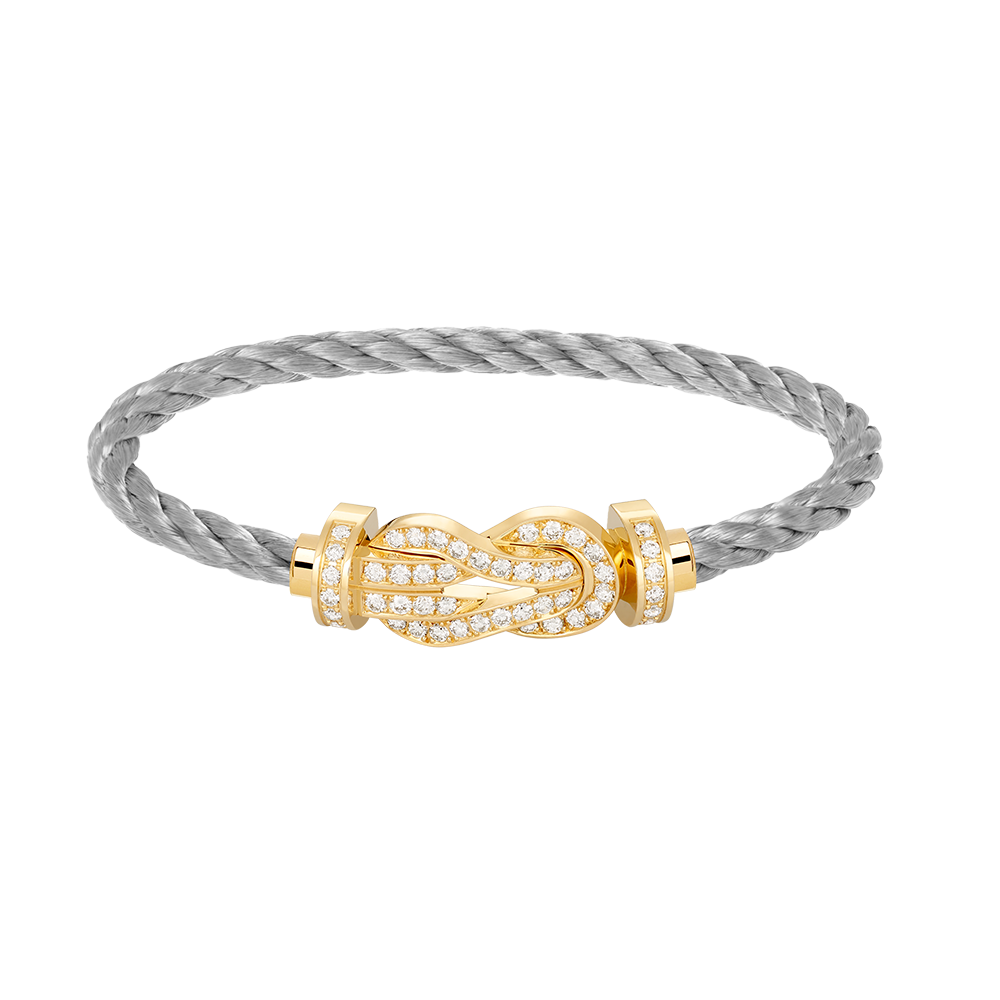 [Topon Jewelry]CHANCE LARGE 8 FIGURE BUCKLE FULLDIAMOND BRACELET GOLD