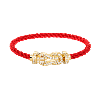 [Topon Jewelry]CHANCE LARGE 8 FIGURE BUCKLE FULLDIAMOND BRACELET GOLD