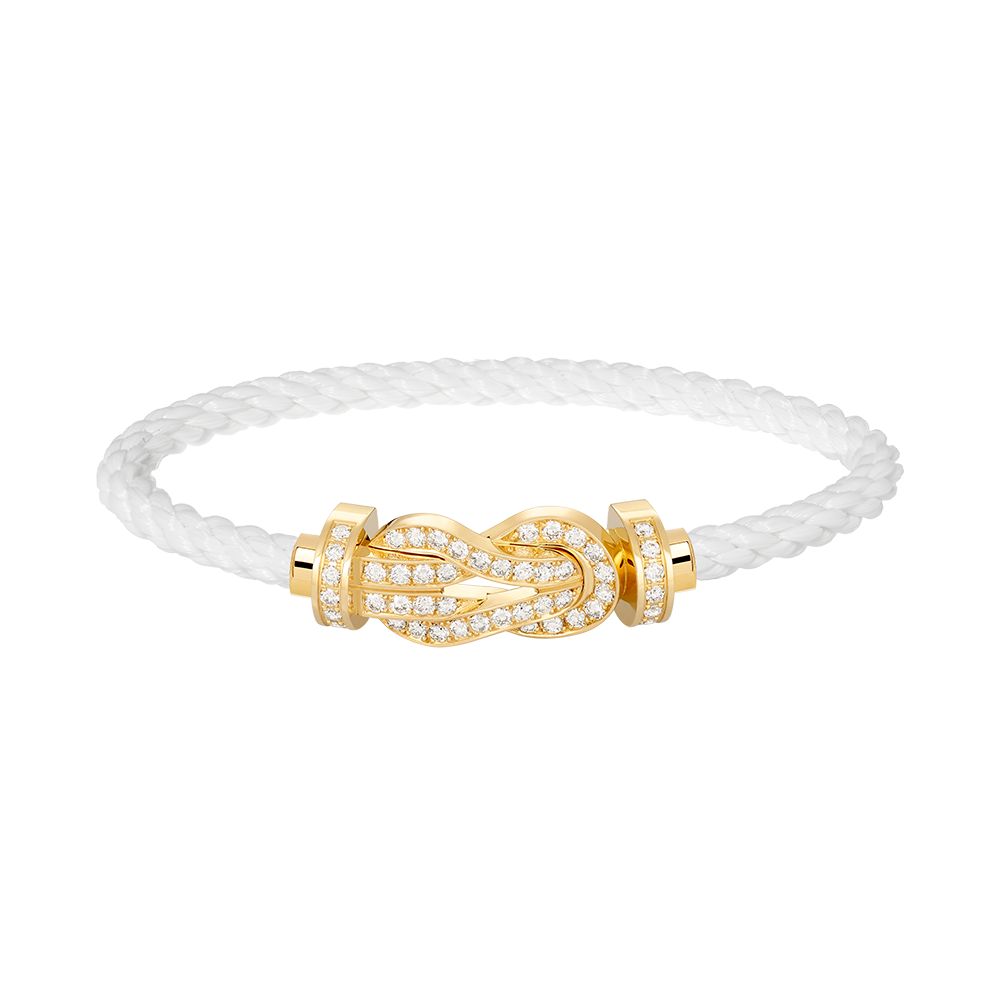 [Topon Jewelry]CHANCE LARGE 8 FIGURE BUCKLE FULLDIAMOND BRACELET GOLD