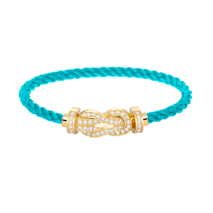 [Topon Jewelry]CHANCE LARGE 8 FIGURE BUCKLE FULLDIAMOND BRACELET GOLD