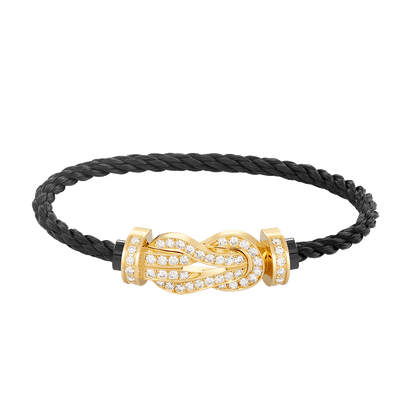 [Topon Jewelry]CHANCE LARGE 8 FIGURE BUCKLE FULLDIAMOND BRACELET GOLD