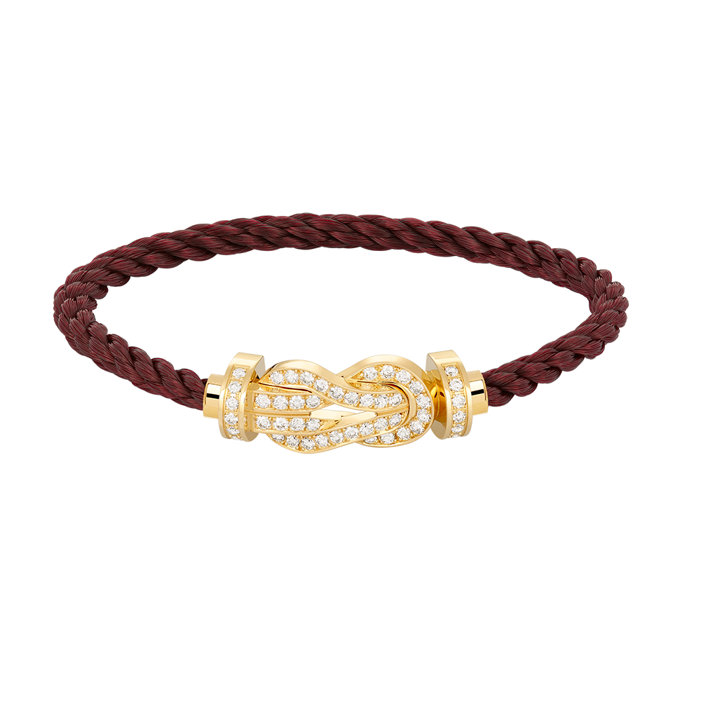 [Topon Jewelry]CHANCE LARGE 8 FIGURE BUCKLE FULLDIAMOND BRACELET GOLD