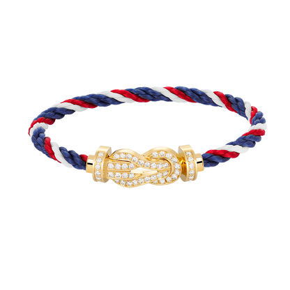 [Topon Jewelry]CHANCE LARGE 8 FIGURE BUCKLE FULLDIAMOND BRACELET GOLD