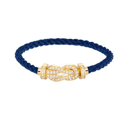 [Topon Jewelry]CHANCE LARGE 8 FIGURE BUCKLE FULLDIAMOND BRACELET GOLD