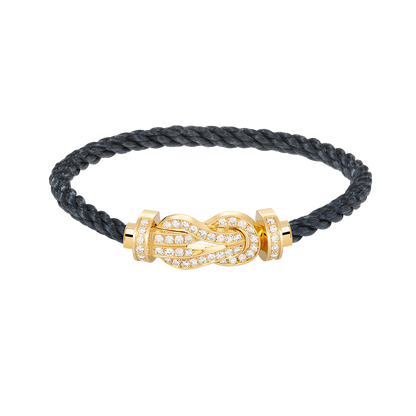 [Topon Jewelry]CHANCE LARGE 8 FIGURE BUCKLE FULLDIAMOND BRACELET GOLD