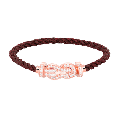 [Topon Jewelry]CHANCE LARGE 8 FIGURE BUCKLE FULL DIAMOND BRACELET ROSE GOLD