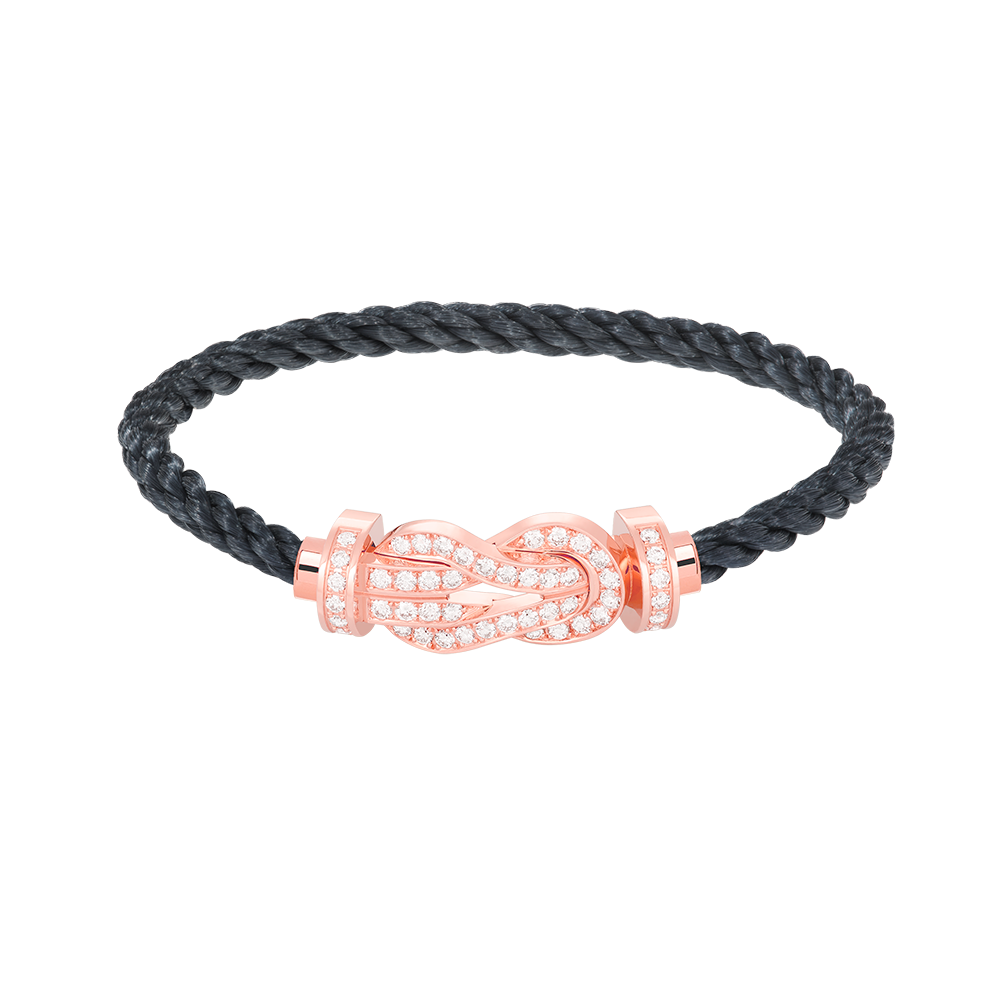 [Topon Jewelry]CHANCE LARGE 8 FIGURE BUCKLE FULL DIAMOND BRACELET ROSE GOLD