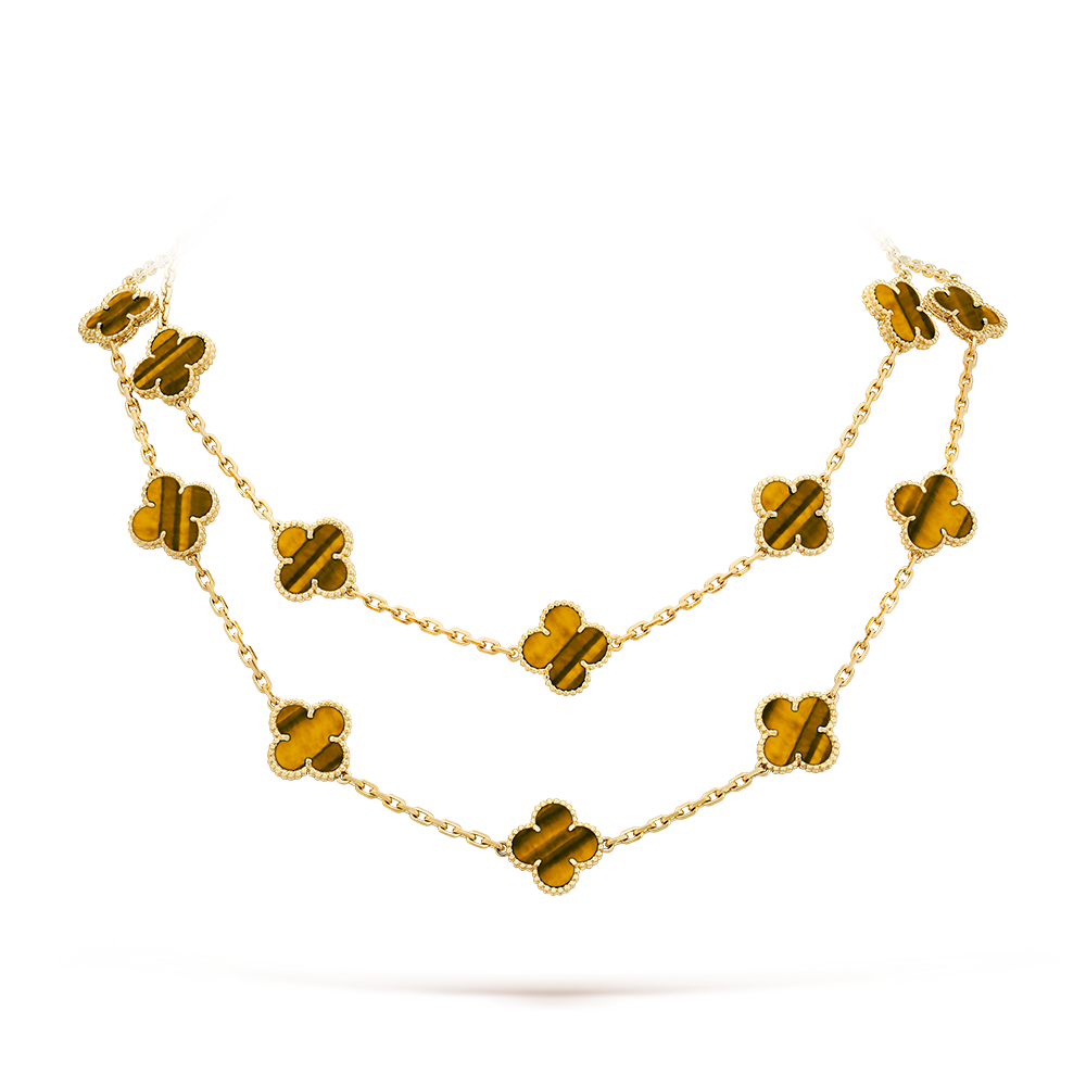 [Topon]CLOVER 20 MOTIFS TIGER EYE ROSE GOLD