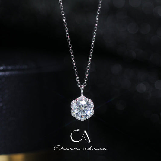 SIMPLE MOISSANITE S925 SILVER NECKLACE