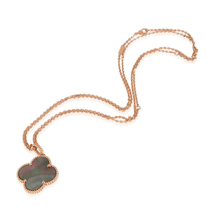 [Topon Jewelry]CLOVER 25MM GOLD DARK MOP BIG CLOVER NECKLACE