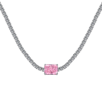 2.0 carat Ornate Emerald Cut Necklace