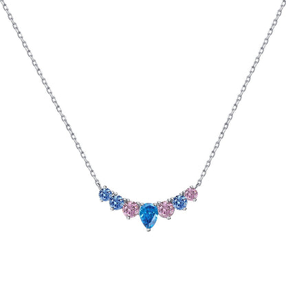 Dainty Colorful Heart Necklace