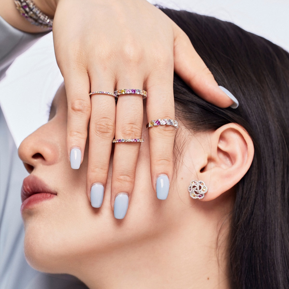 Delicate Vibrant Emerald Cut Daily Ring