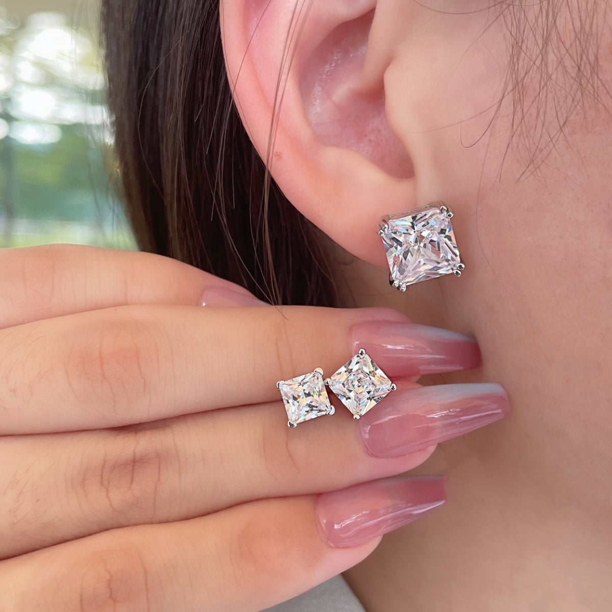 Delicate Square Shape Earrings