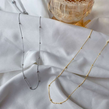 Small Bead Clavicle Chain Simple Necklace