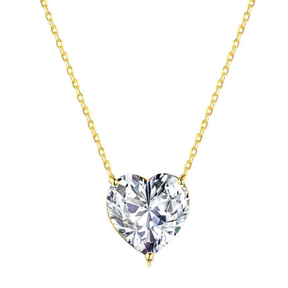 6.0 carat Radiant Heart Shape Necklace