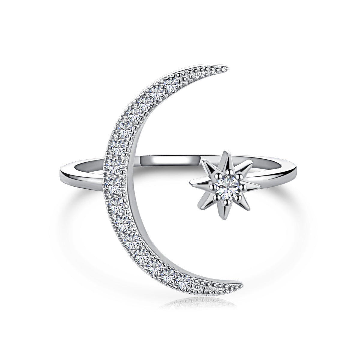 Eternity Moon & Star Ring