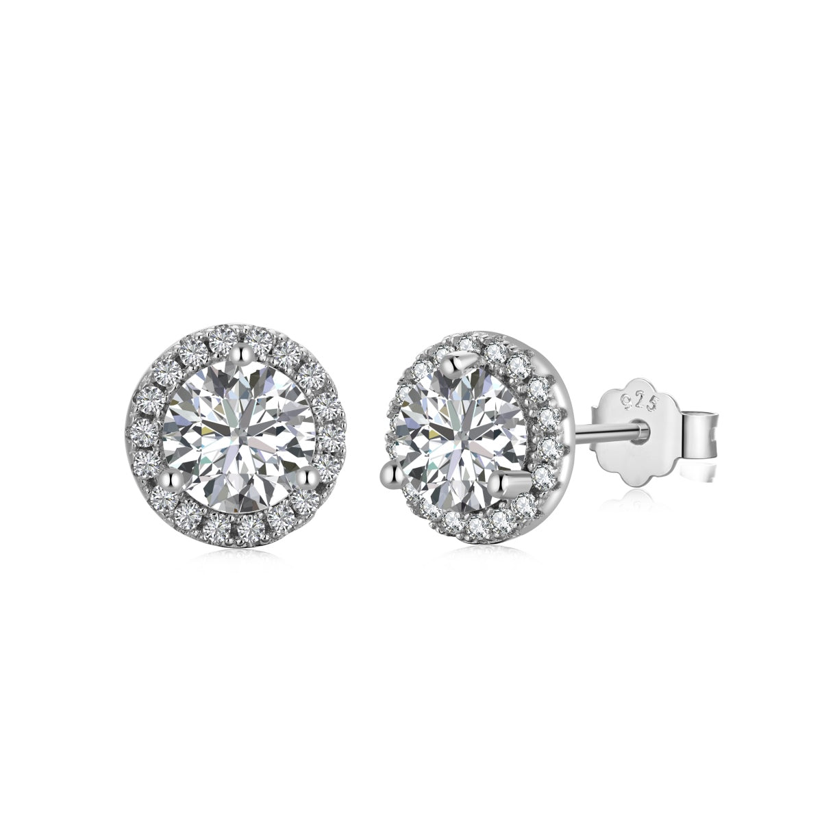 Classic Princess Round Shape Earrings