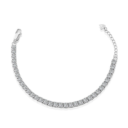 Sparkling Radiant Princess Cut Tennis Bracelet