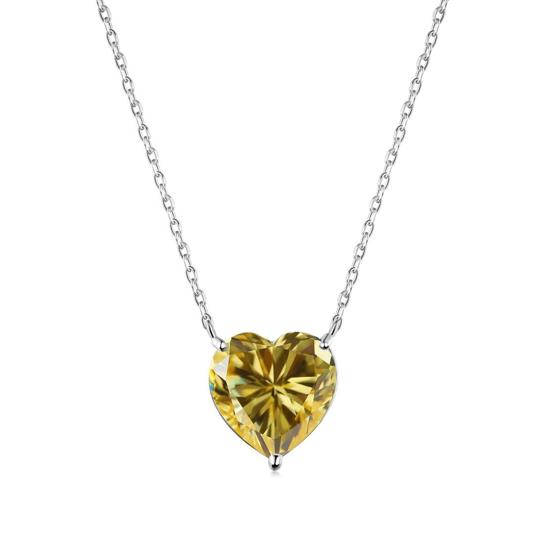 6.0 carat Radiant Heart Shape Necklace