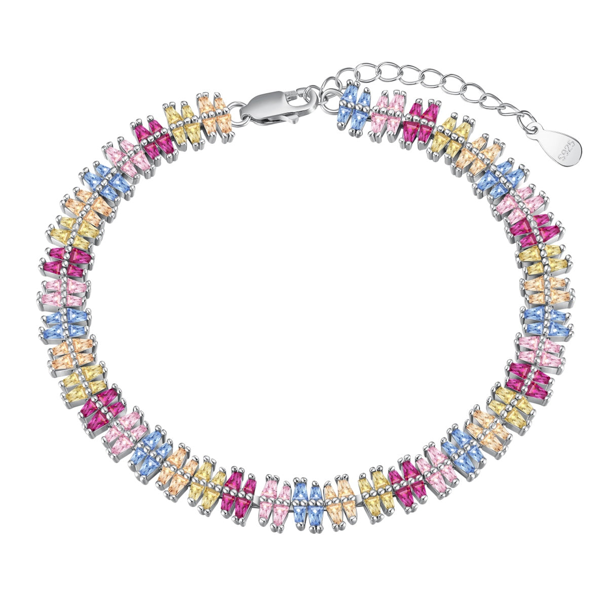 Sparkling Exquisite Multi Cut Party Bracelet