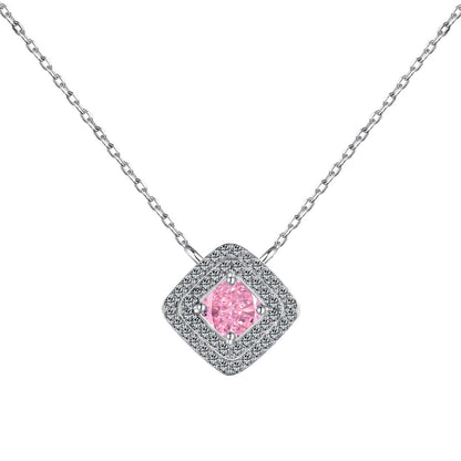 Sparkling Asscher Cut Necklace