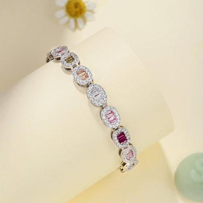 Exquisite Ornate Emerald Cut Daily Bracelet