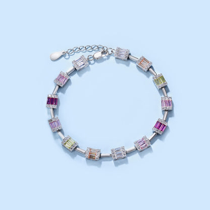 Dainty Charming Emerald Cut Daily Bracelet