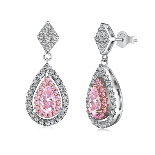 Ornate Delicate Water Drop Shape Banquet Earrings