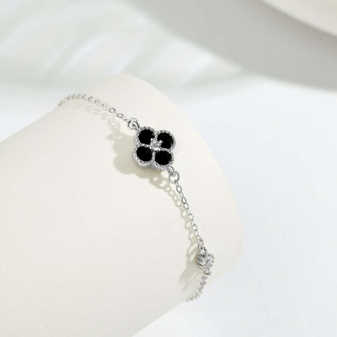 Delicate Four Leaf Clover Bracelet