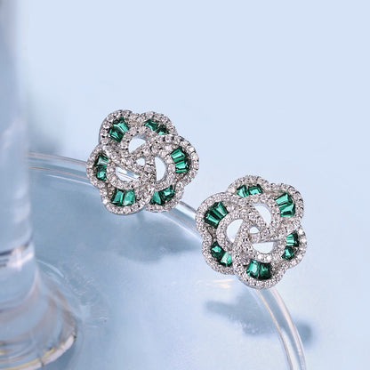 Exquisite Flower Shape Daily Earrings