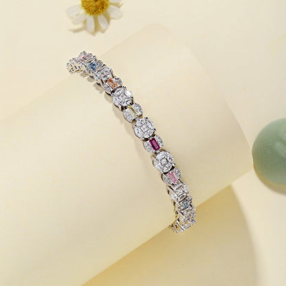 Dazzling Radiant Multi Cut Daily Bracelet