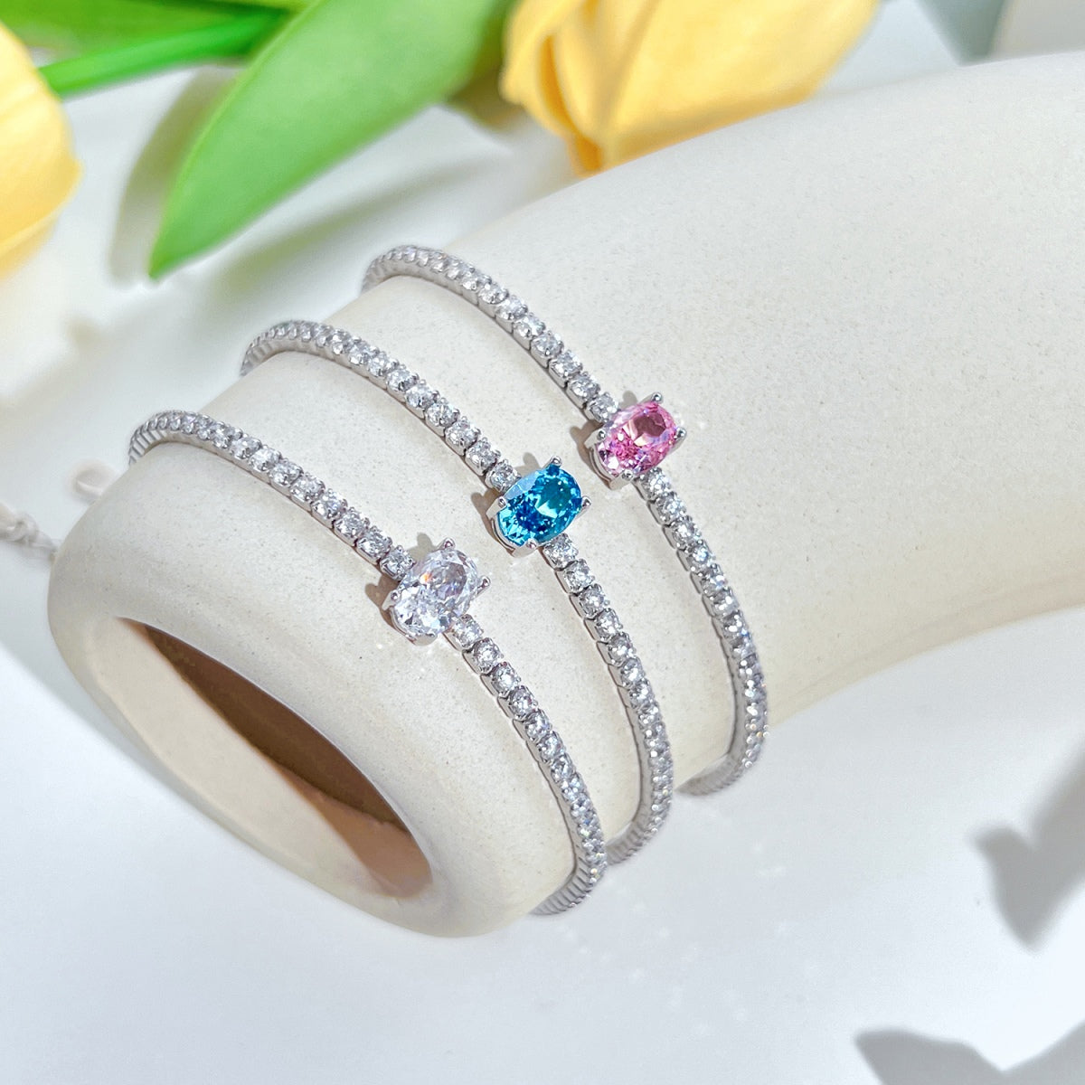 0.75 Carat Exquisite Oval Cut Daily Bracelet