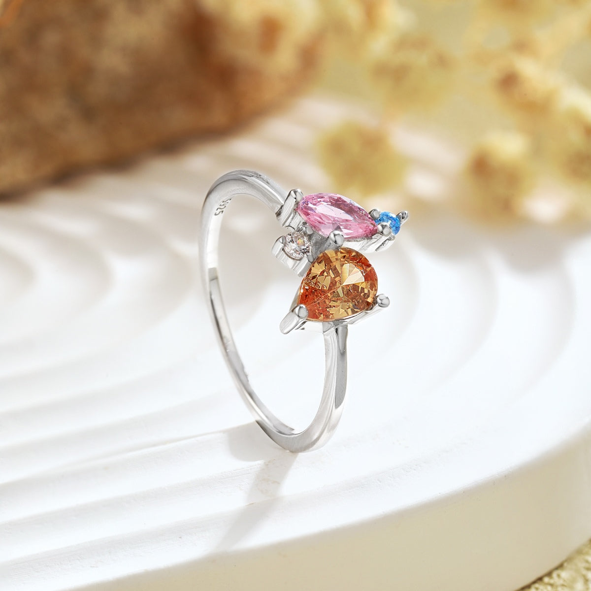 Radiant Colorful Multi Cut Daily Ring