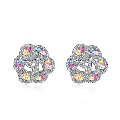 Exquisite Flower Shape Daily Earrings