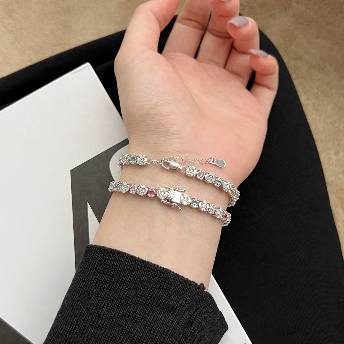 Dazzling Radiant Multi Cut Daily Bracelet