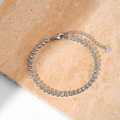 Dazzling Sparkling Round Cut Daily Bracelet