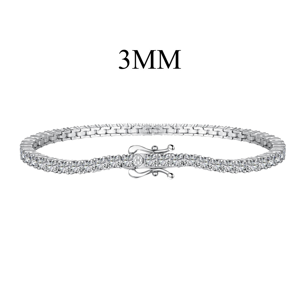 Dainty Charming Round Cut Tennis Bracelet