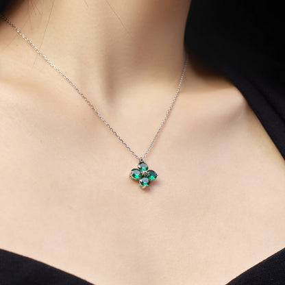 Four-Leaf Clover And Eight-Pointed Star Necklace