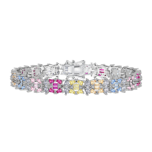 Delicate Colorful Multi Cut Party Bracelet