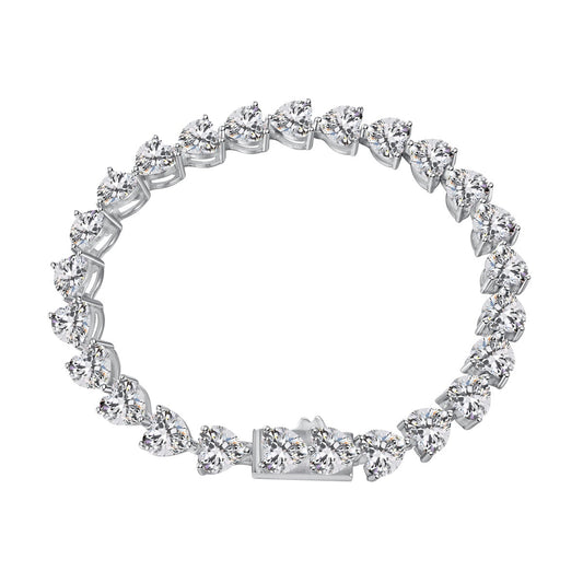 0.75 Carat Elegant Romantic Heart Shape Lover Bracelet