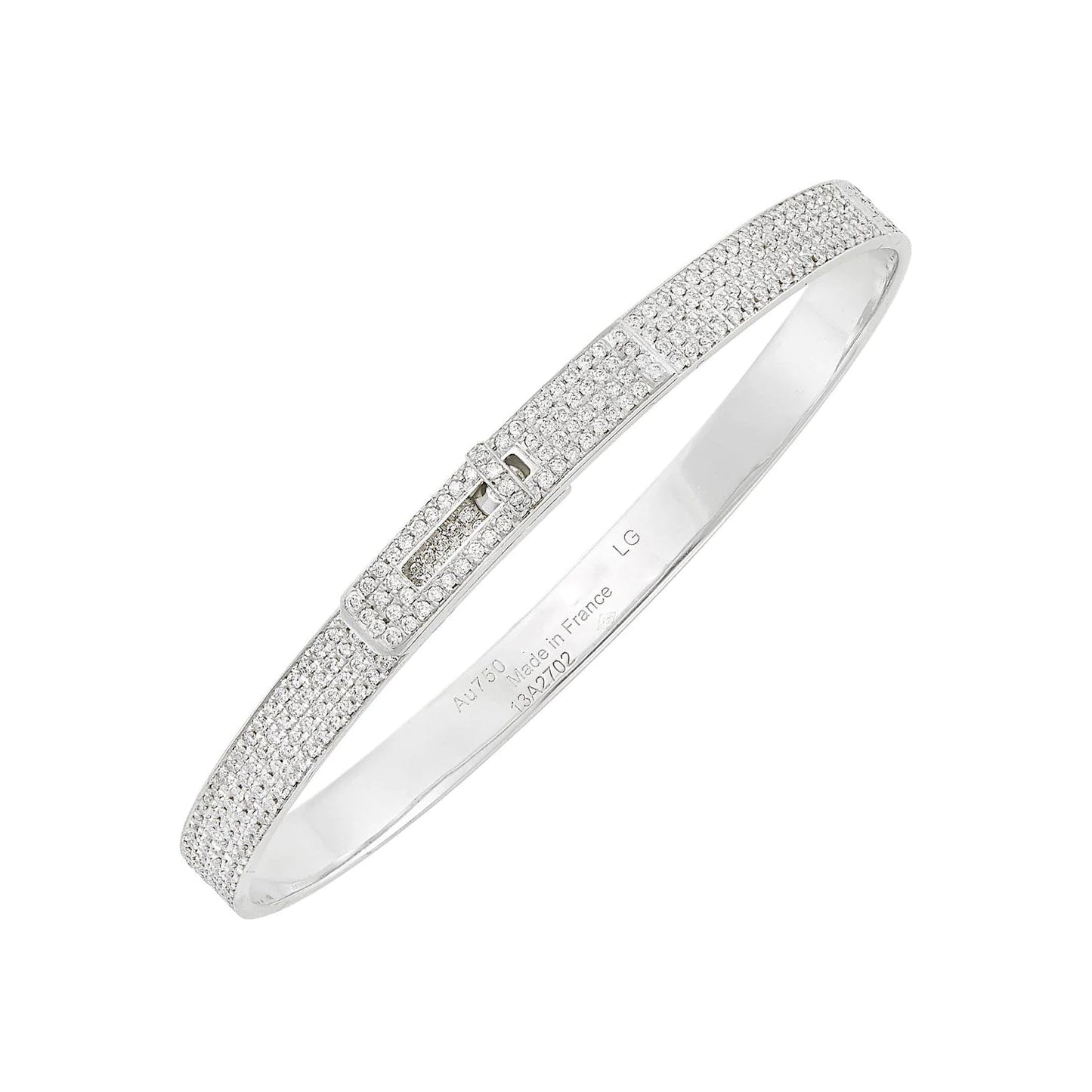 [Topon]HM KELLY BRACELET IN SILVER AND FULL PAVE DIAMOND