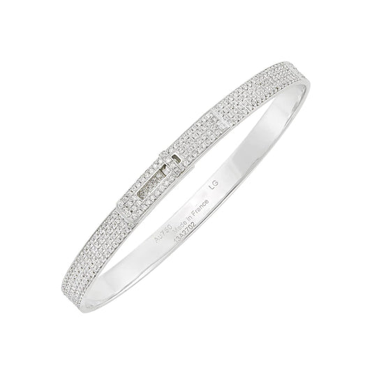 [Topon Jewelry]HM KELLY BRACELET IN SILVER AND FULL PAVE DIAMOND