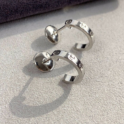 [Topon Jewelry]LOVE EARRINGS 2.65MM SILVER